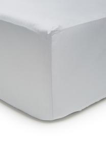 Set lenzuola in raso di cotone Charme, Grigio chiaro, grigio, 250 x 290 cm + 2 federe 50 x 80 cm x lenzuola 180 x 200 cm