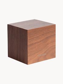 Despertador LED Cube, con conexión USB, Chapa de madera, Madera, An 8 x Al 8 cm