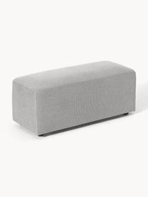 Pouf Melva, larg. 99 x prof. 42 cm, Tissu gris clair, larg. 99 x prof. 42 cm