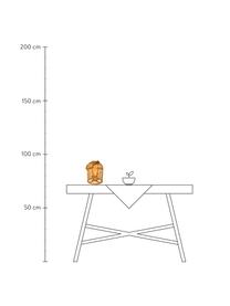 Candela solare a LED con cestino di bambù Korab, Manico: juta, Marrone chiaro, Ø 23 x Alt. 29 cm