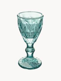 Vasos chupito con relive Shades, 6 uds., Vidrio, Tonos azules y turquesas transparente, Ø 5 x Al 11 cm, 45 ml