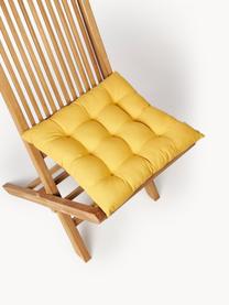 Sitzkissen Ava, 2 Stück, Bezug: 100 % Baumwolle, Senfgelb, B 40 x L 40 cm
