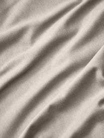 Flanellen dekbedovertrek Biba, Weeftechniek: flanel, Beige, B 140 x L 200 cm
