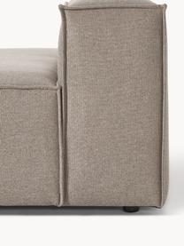 Diván modular Lennon, Tapizado: 100% poliéster Alta resis, Estructura: madera contrachapada de p, Patas: plástico Este producto es, Tejido gris pardo, An 150 x F 119 cm, respaldo derecho