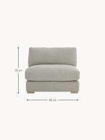 Fauteuil lounge en lin Vide, Lin gris clair, larg. 92 x prof. 87 cm