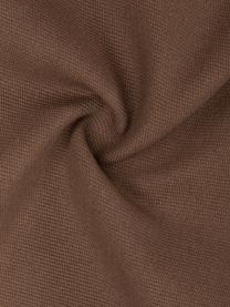 Housse de coussin en coton brun Mads, 100 % coton, Brun, larg. 40 x long. 40 cm