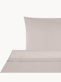 Sábana encimera de satén Comfort, Gris pardo, Cama 150/160 cm (240 x 270 cm)