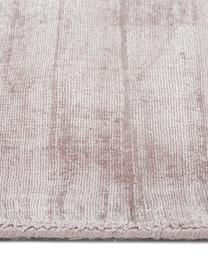 Tappeto in viscosa tessuto a mano Jane, Retro: 100% cotone, Lavanda, Larg. 80 x Lung. 150 cm (taglia XS)