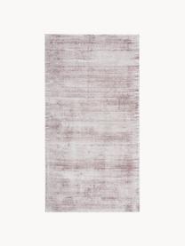 Ręcznie tkany dywan z wiskozy Jane, Blady różowy, S 80 x D 150 cm (Rozmiar XS)