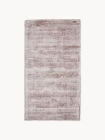 Ręcznie tkany dywan z wiskozy Jane, Blady różowy, S 80 x D 150 cm (Rozmiar XS)