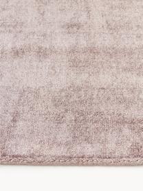 Handgewebter Viskoseteppich Jane, Flor: 100 % Viskose, Lavendel, B 80 x L 150 cm (Grösse XS)