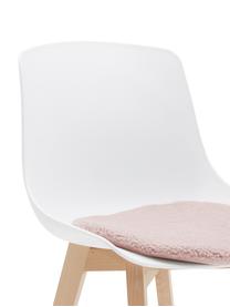 Galette de chaise en peluche Mille, Rose