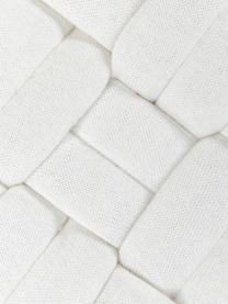 Housse de coussin rectangulaire en tissu blanc crème Norman, Blanc crème, larg. 30 x long. 50 cm