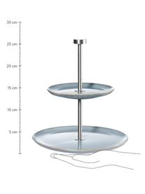 Etažérka z kameniny Saisons, Ø 22 cm, Modrá, Ø 22 x V 25 cm