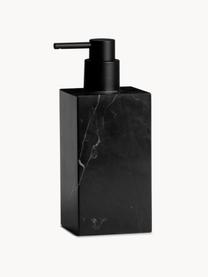 Distributeur de savon en marbre Andre, Marbre, Noir, marbré, larg. 7 x haut. 18 cm