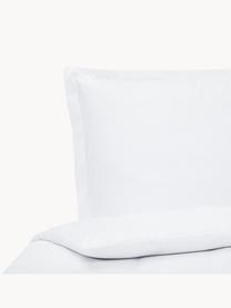 Funda nórdica de satén Premium, Blanco, Cama 180/200 cm (260 x 220 cm)