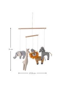Babymobiel Animals, Frame: berkenhout, Meerkleurig, berkenhout, Ø 26 x H 31 cm