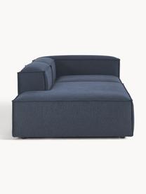 Modulaire chaise longue Lennon, Bekleding: 100% polyester De slijtva, Frame: massief grenenhout, multi, Poten: kunststof Dit product is , Geweven stof donkerblauw, B 269 x D 119 cm, armleuning rechts