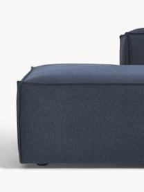 Modulaire chaise longue Lennon, Bekleding: 100% polyester De slijtva, Frame: massief grenenhout, multi, Poten: kunststof Dit product is , Geweven stof donkerblauw, B 269 x D 119 cm, armleuning rechts