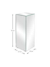 Stojak dekoracyjny z efektem lustra Pop, Płyta pilśniowa średniej gęstości (MDF), szkło lustrzane, Szkło lustrzane, S 27 x W 75 cm