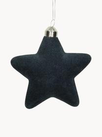 Addobbo di Natale Star Ø 10 cm, 4 pz, Blu scuro, Larg. 10 x Alt. 10 cm