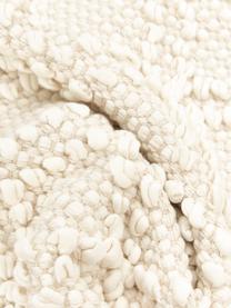Funda de cojín texturizada con flecos Martina, 100% algodón, Beige, An 45 x L 45 cm