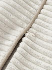 Coussin long en velours côtelé Kylen, Blanc cassé, beige clair, larg. 30 x long. 115 cm