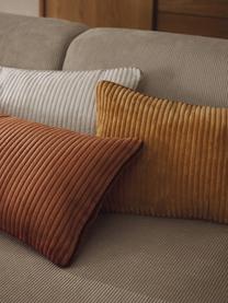 XL kussen Kylen van corduroy, Gebroken wit, lichtbeige, B 30 x L 115 cm