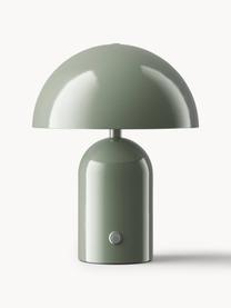 Petite lampe à poser LED mobile Walter, Vert olive, Ø 19 x haut. 25 cm