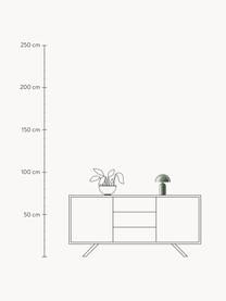 Lámpara de mesa pequeña LED Walter, portátil, Cable: cubierto en tela, Verde oliva, Ø 19 x Al 25 cm