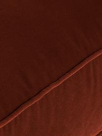 Sofa z aksamitu z drewnianymi nogami Paola (2-osobowa), Tapicerka: aksamit (poliester) Dzięk, Nogi: drewno świerkowe z certyf, Rdzawoczerwony aksamit, S 179 x G 95 cm