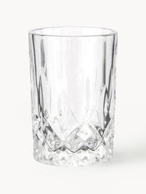 Schnapsgläser Harvey mit Relief, 4 Stück, Glas, Transparent, Ø 4 x H 6 cm, 37 ml