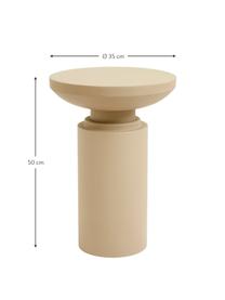 Table d'appoint Victoria, Métal, revêtement par poudre, Beige, Ø 35 x haut. 50cm