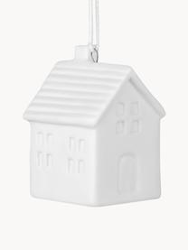 Ręcznie wykonana ozdoba choinkowa Home, 6 szt., Porcelana, Biały, S 4 x W 6 cm