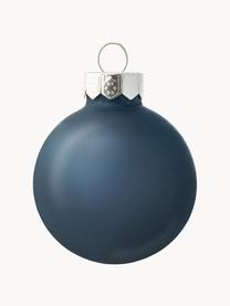 Kerstballen Evergreen mat/glanzend, verschillende formaten, Blauw, Ø 10 cm, 4 stuk
