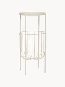 Colonne décorative Eyrie, Métal, enduit, Beige clair, Ø 45 x haut. 90 cm