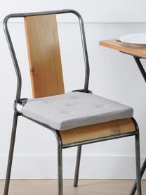 Sitzkissen Duo in Grau, Bezug: Baumwolle, Grau, 40 x 40 cm