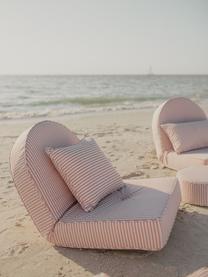 Cuscino lounge da pavimento Sunny, Rivestimento: 95% poliacrilico, 5% poli, Rosa chiaro, Larg. 72 x Lung. 121 cm