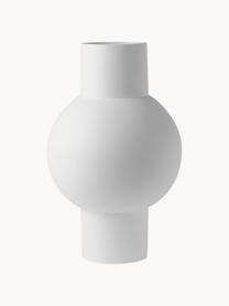 Design-Vase Matt, H 32 cm, Steingut, Weiß, Ø 21 x H 32 cm