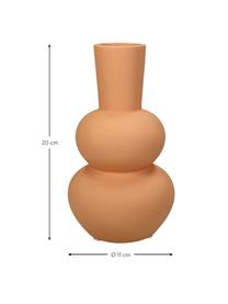 Vase Eathan aus Steingut, Steingut, Orange, Ø 11 x H 20 cm