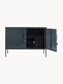 Metalen dressoir The Lowdown, Gepoedercoat staal, Antraciet, B 100 x H 72 cm