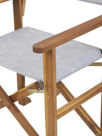 Silla plegable de madera Zoe, Estructura: madera de acacia maciza a, Gris, An 59 x Al 87 cm