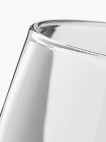 Ručně foukaná sklenice Smoke, 4 ks, Foukané sklo (sodnovápenaté), Transparentní, šedá, Ø 9 cm, V 10 cm, 350 ml