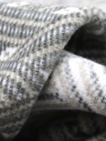 Plaid Network, 50% cotone, 43% poliacrilico, 7% poliestere, Grigio, Larg. 150 x Lung. 200 cm