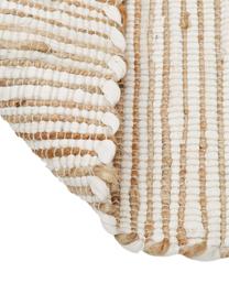 Tappeto in cotone/fibre di canapa Arlid, 60% cotone, 40% fibre di canapa, Crema, beige, Larg. 60 x Lung. 120 cm (taglia XS)
