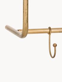 Perchero de pared Hatstand, Estante: vidrio, Dorado, An 63 x Al 23 cm