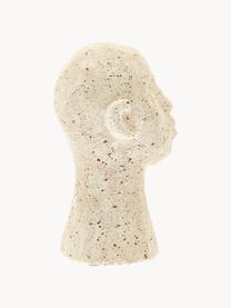 Objet décoratif Figure Head, 3 élém., Béton, Blanc crème, brun, beige, Ø 9 x haut. 15 cm