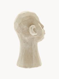 Decoratieve objecten Figure Talvik Head, set van 3, Beton, Gebroken wit, nougat, lichtbeige, Ø 9 x H 15 cm