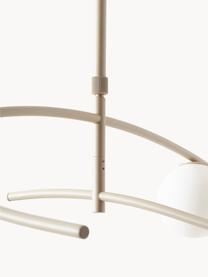 Velké závěsné svítidlo Nebo, Světle béžová, Š 120 cm, V 87 cm