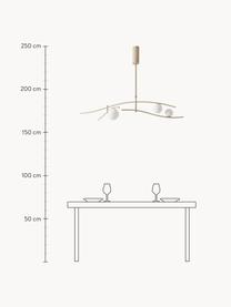 Velké závěsné svítidlo Nebo, Světle béžová, Š 120 cm, V 87 cm